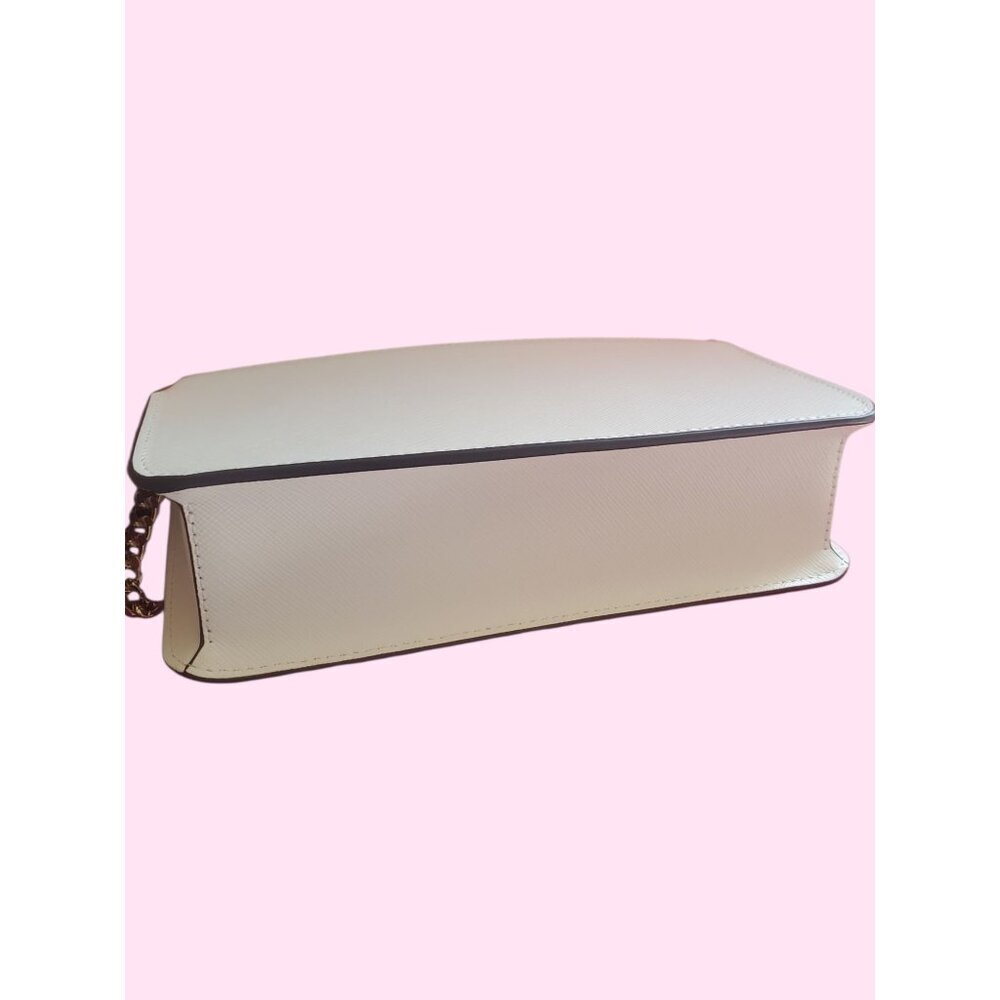 Kate Spade New York Madison Mini  Flap Convertible Crossbody Meringue Bag White - Picture 12 of 16